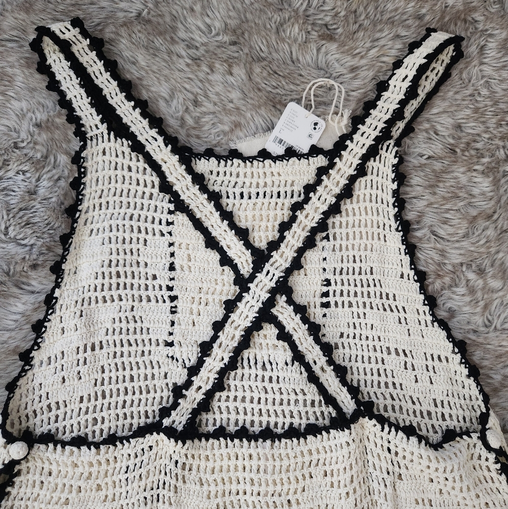 Free People Bali Heydayz Crochet Skirt‎ In Ivory White Women's Size Large - Picture 13 of 15
